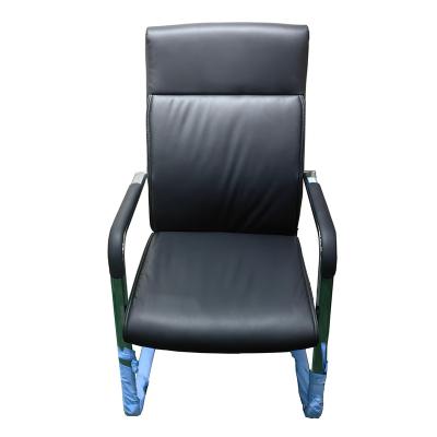 China Fixed Metal Legs Cheap Modern Leather Office Chair Meeting Room Chair for sale