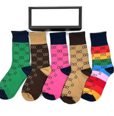 China Wholesale Price Designer Socks Famous Brand QUICK DRY Luxury Logo GG Sock With Boxes High Fashion Brand Double G Luxury Women Long Sock for sale