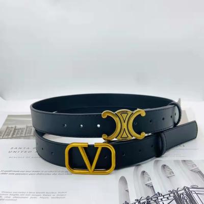 China Wholesale Famous Brand Formal Luxury Women Ladies Designer Stretch Waist Women Leather Belt for sale