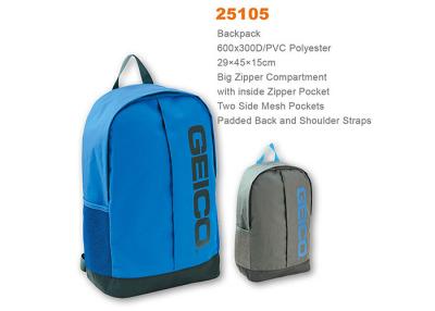 China Classic Leisure Backpacks High Density 600D Polyester Made For School for sale