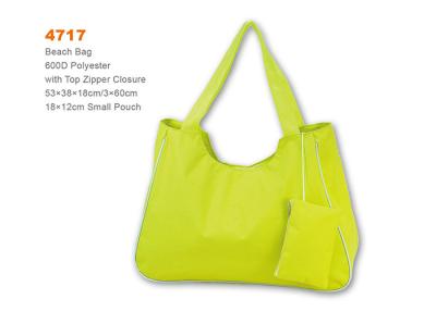 China Tipo de alta densidad Zippered del poliéster 600D de las bolsas de asas de la playa del verano con la bolsa interna en venta