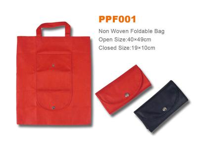 China Non Woven Foldable Grocery Bags Eco - Friendly With Button Closure for sale