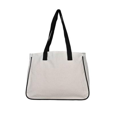 China Blank Custom Fabric Tote Bags , Heavy Duty 12oz Canvas Tote Bags for sale