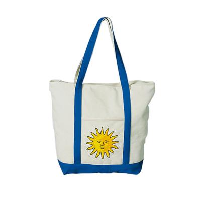 China Bolso resistente de la playa del totalizador de la lona 12oz con el funcionamiento de la cremallera/el uso de las compras en venta