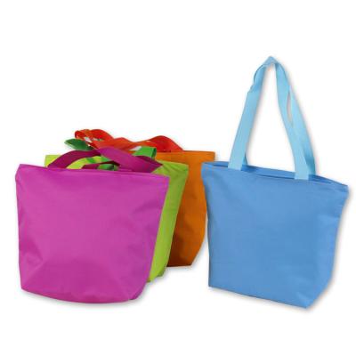 China Multi Color Optional Summer Beach Tote Bags , Polyester Beach Shoulder Bag for sale