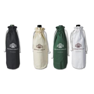 China Recyclable Cotton Twill Drawstring Cinch Bag For Wine OEM Accepted for sale