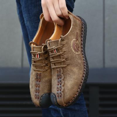 China Wholesale cheap fashion trend men's fashion trend handmade microfiber material casual shoes 38-47 for sale