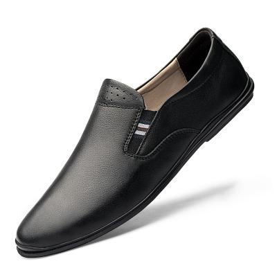 China Genuine Leather Casual Shoes Formal Lightweight Stylish Slip-On Shoes For Men for sale