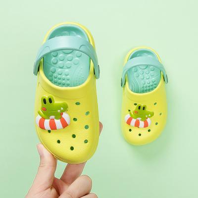 China Hot Selling Fashion Trend Fashion Summer Hole Shoes Slippers Eva Sandals For Kids for sale