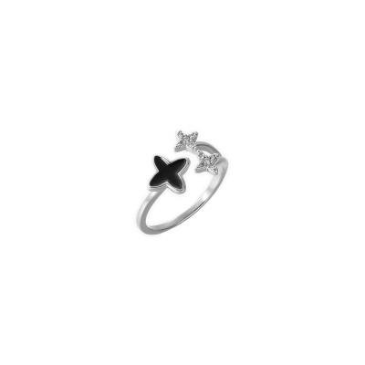 China INS Star Rings Lead Free Nickel Free Hot Selling Adjustable Minimalist Open Ring Cubic Zirconia Anniversary Finger Ring For Women for sale