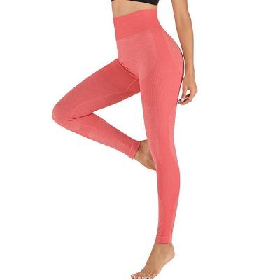 China Wholesale Hot Selling Women's High Waist Fitness Breathable Breathable Stretch Hips Lift Up Workout Legging Yoga Pilates Pants for sale