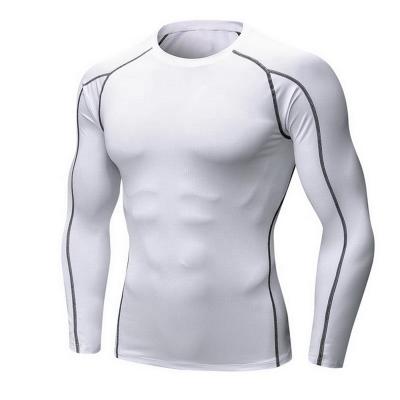 China Breathable Men's Breathable Sports Stretch Quick Dry Compression Long Sleeve Tight Fitness Running Shirts for sale