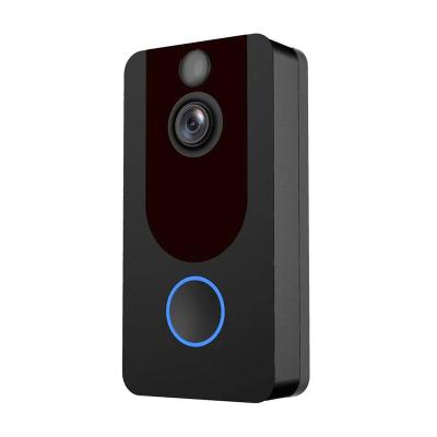 China Modern 1080p HD 4K Free Video Doorbell Camera 1080p HD 4K Two Way Audio Ring Wire Wifi Doorbell Ring Wire Smart Doorbell for sale