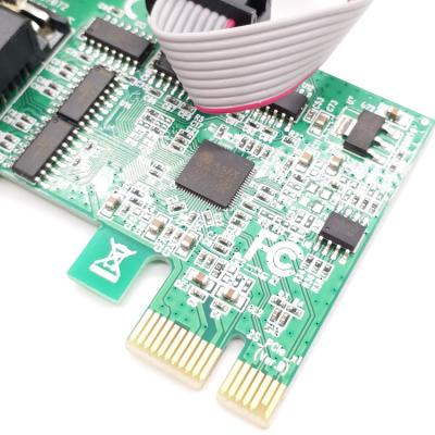 China PCIe 9 Pin Serial Port RS232 Serial Port Serial Port DB9 PCIe Communication Extension 2 String Card One Drag Two for sale