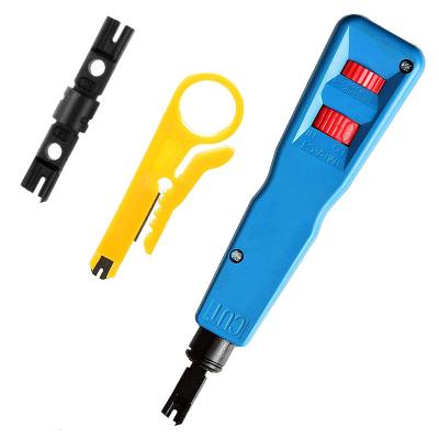 China Cable Punch Down Tool Kit with 110, BK Blade, and Network Plier Wire Stripper Tool Kits Professional for sale