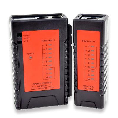 China Cat5 Cat6 Network Wired Network Cable Tester 60V RJ45 RJ11 RJ12 Cat5 Cat6 UTP Telephone LAN Wire Automatic Test Tool for sale