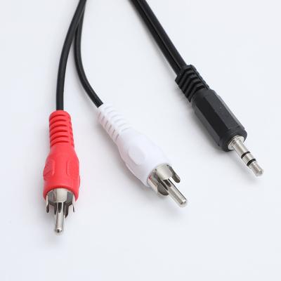 China COMPUTER 3.5mm Male Audio Video Extension Cable RCA Male Extension 3.5mm to RCA Cable for sale