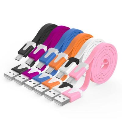 China MP3 / MP4 Player Micro USB Cable USB 2.0 A-Male To B Charger Micro Cable Flat Cable for sale