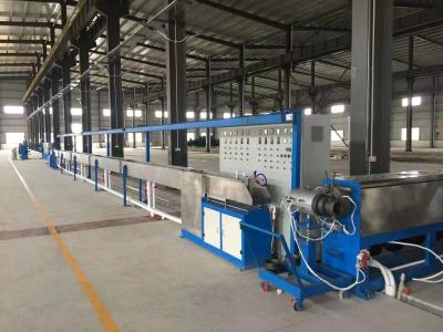 China High Speed 150 Cable Extrusion Line 0-5kv PVC / PE Extruder Machine voor 4*300 Te koop