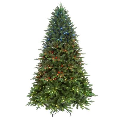 China Eco-Friendly Traditional Artificial Pre-Lit Christmas Tree with 550 Multifunctional LED Lights for sale