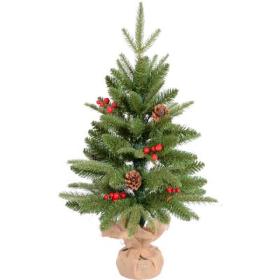 China 2022 Indoor Artificial Decor Hinged Mini Table Christmas Tree for sale