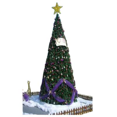 China Christamas Decoration 10 Meters Giant Christmas Tree PVC Prelit for sale