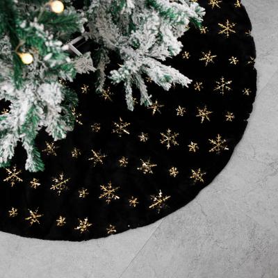 China Eco-Friendly Rudolph Tree Skirt Faux Fur Tree Skirt Christmas Tree Skirt for sale