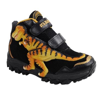 China High Quality Buckle Strap 3D T-rex Dinosaur Kids Shoes,Coolest Boys Sports Shoes Flashing Lighted Kids Shoes for sale