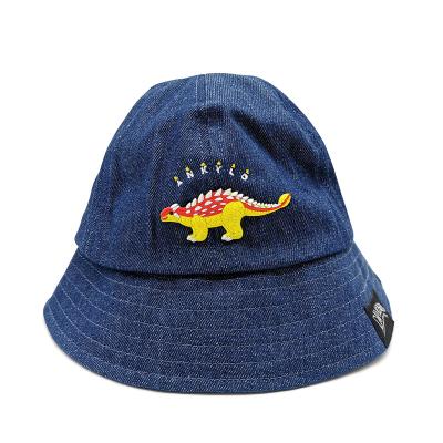 China Wholesale Fashion Custom Kids Embossed Logo Fisherman Buckets Hat With String, Empty Print Baby Bucket Hats for sale