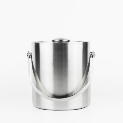 China New Design Hot Viable Custom Logo Stainless Steel Plastic Champagne Ice Bucket Sales Sales Ice Bucket for sale