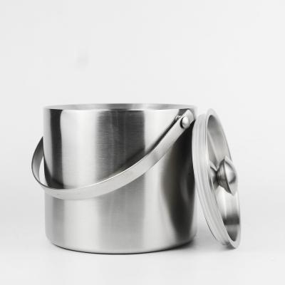 China Viable Factory Sales Hot Stainless Steel Champagne Beer Ice Bucket For Bar for sale