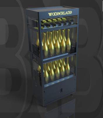 China Viable Bottle Presenter Acrylic Glorifier VIP Display LED Champagne Cabinet Rack Holder For Night Club Bar for sale