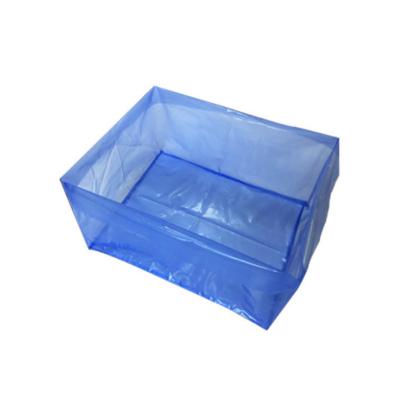 China Moisture Proof Big Size Square Carton Antirust Blue Bottom Bag LDPE Packing Inner Bag for sale