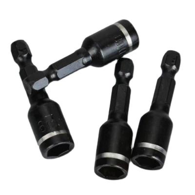 China Black Outdoor HEX Magnetic Setter Bits Driver 5-19mm Socket Bits Holder 5-19mm Imperial Metric And Imperial Rod Holder for sale