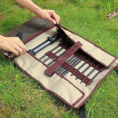 China Waterproof durable outdoor camping tool nails storage bag rolling tool nails organizer for sale