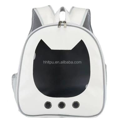 China Water Resistant Transparent Breathable Pet Cages Bag Small Dog Cat Pet Travel Carrier Backpack Middle Hard Hardness for sale