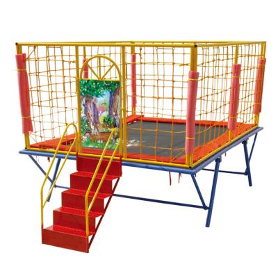 China Garden Cheap Outdoor Trampoline With Safety Net For Kids zu verkaufen