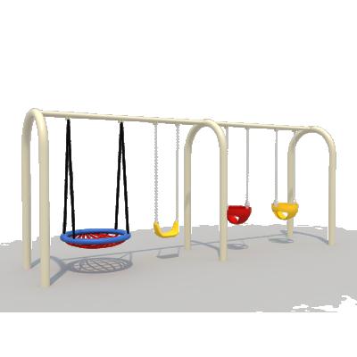 China New Design Outdoor Kindergarten Playground Kids Swing for sale