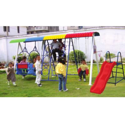 中国 Children outdoor playground swing equipment set for garden 販売のため