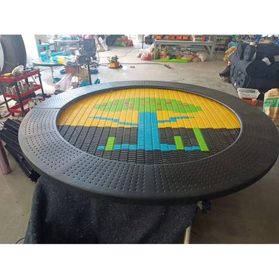 China Outdoor playground park colorful inground trampoline for kids and adults for sale