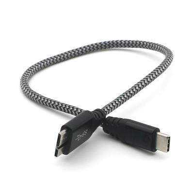 China Computer Industries device Factory Price  Nylon Braid Cable   USB 3.0 Type C To Micro Usb for sale