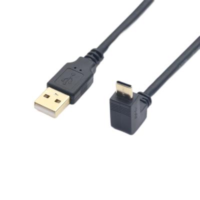 China Computer  Cell Phone  Home appliance 2.0 Custom  USB To Type  C Left Right Down UP Angle    90 Degrees Right Angle Usb Type C Cable for sale