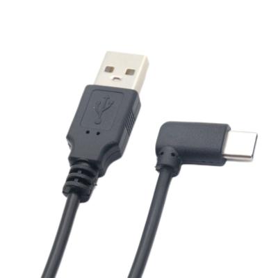 China Computer  Cell Phone  Home appliance 2.0  USB To Type  C Left Right Down UP Angle Cable Type C Cable 90 Degree Angle for sale