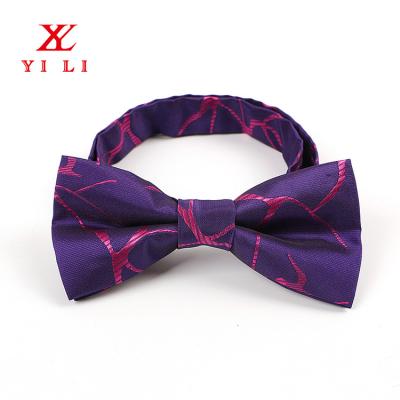 China YiLi China Jacquard Woven Tuxedo Suit Bow Tie Set for sale