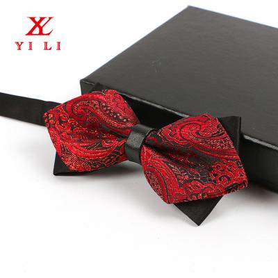 China YiLi Silk Jacquard Woven Customized Man Suit Tuxedo Bow Ties for sale