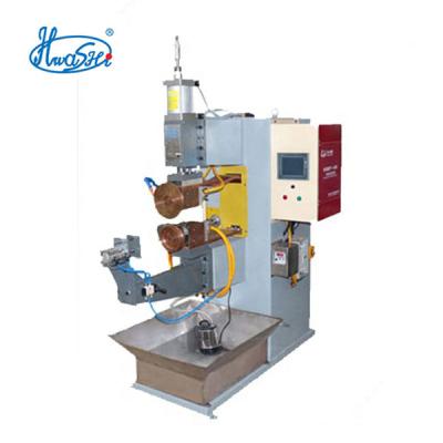 China Semi Automatic Coffee Pot Coffee Pot Hwashi Stainless Steel Bottom Seam Welding Machine for sale