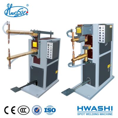 China Building Material Shops HWASHI Steel Panel Foot Operated Spot Welding Machine for sale