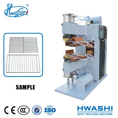 China 600mm HWASHI Pneumatic BBQ Grill Rack Rack Spot Welding Machine for sale