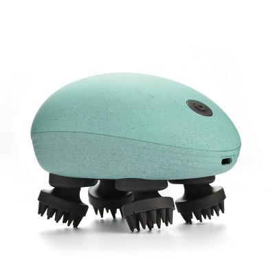 China New Head Released Waterproof Electric Simulation Human Scalp Head Massager Brush for sale