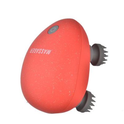 China Intelligent Automatic Rechargeable Electric Scalp Face Face Silicone Head Massager for sale